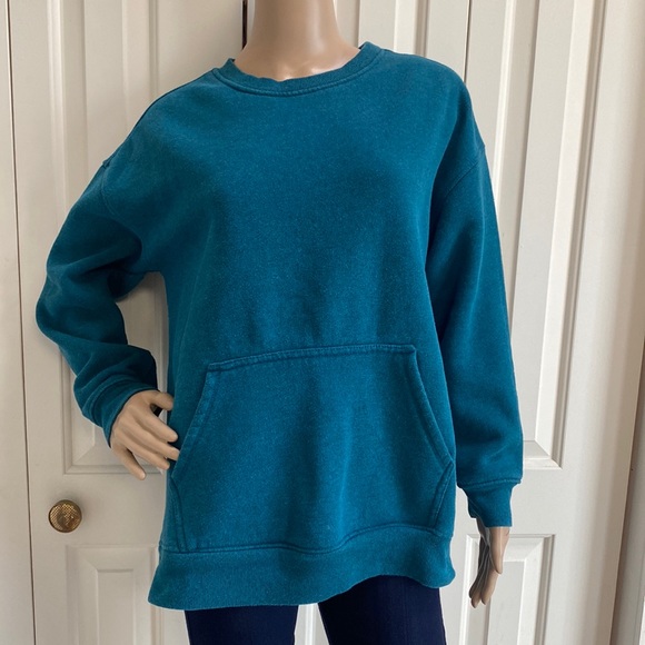 Danskin Womens XL Blue Teal Sweatshirt with Front Pocket Pullover. So cozy. - Picture 1 of 12